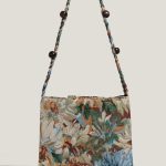 Brocade floral shoulder bag