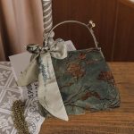Willow Velvet Bow Frame Bag